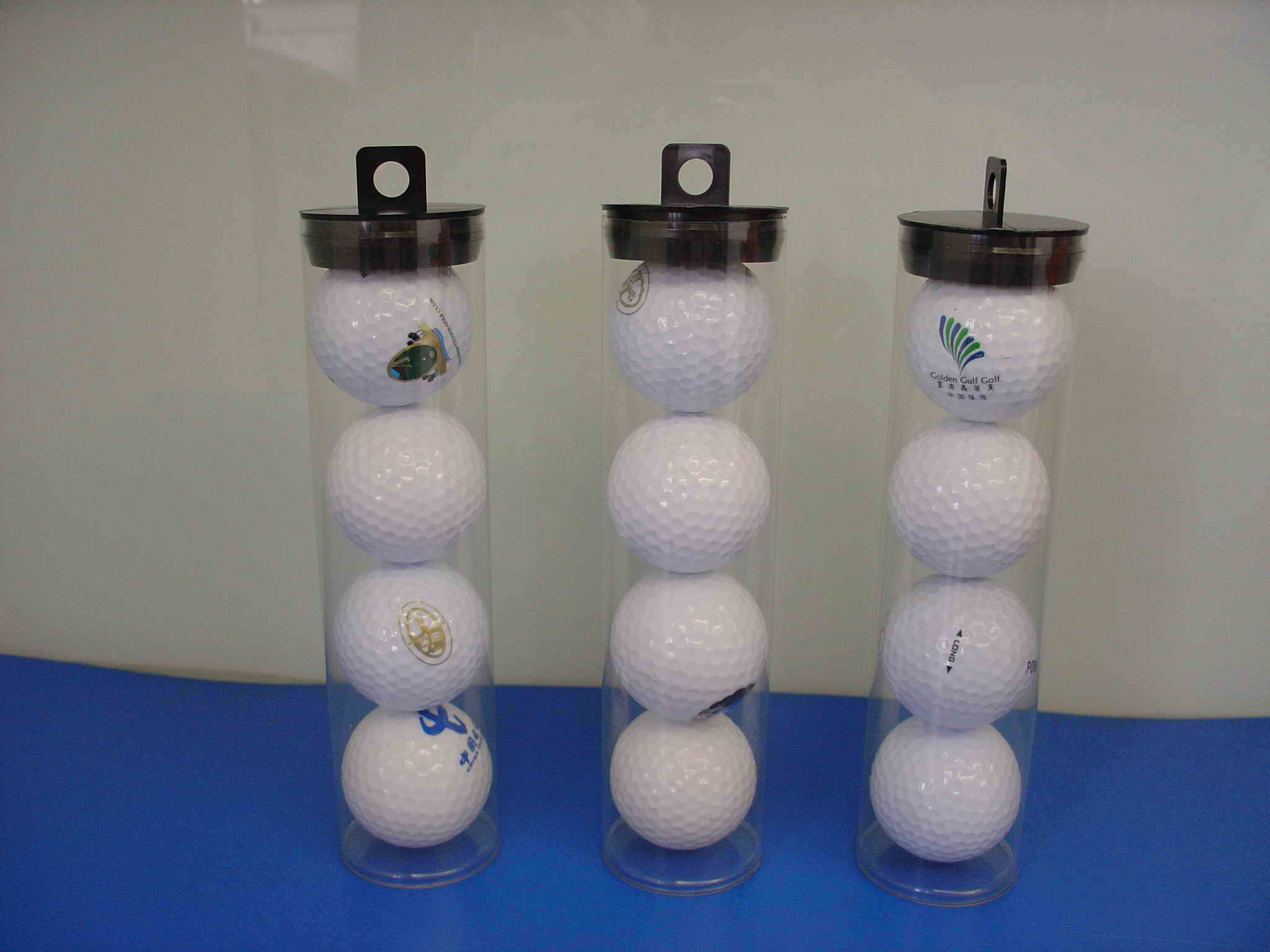 Clear Donation Container Golf Ball Packaging Tubes Golf Ball Packaging